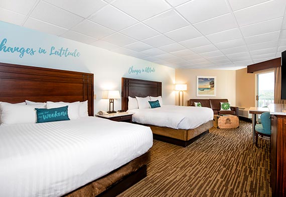 Guest Room Double King Rooms At Margaritaville Lake Resort Lake Of The Ozarks Missouri
